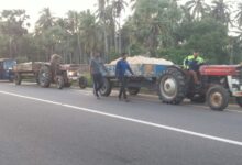 மணல் அகழ்வில் ஈடுபட்ட இரு உழவு இயந்திரங்கள் கைப்பற்றல்!