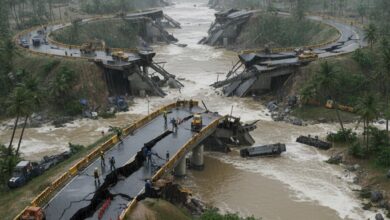 சீரற்ற காலநிலையால் 256 நெடுஞ்சாலைகள் மற்றும் 15 முக்கிய பாலங்கள் சேதம்