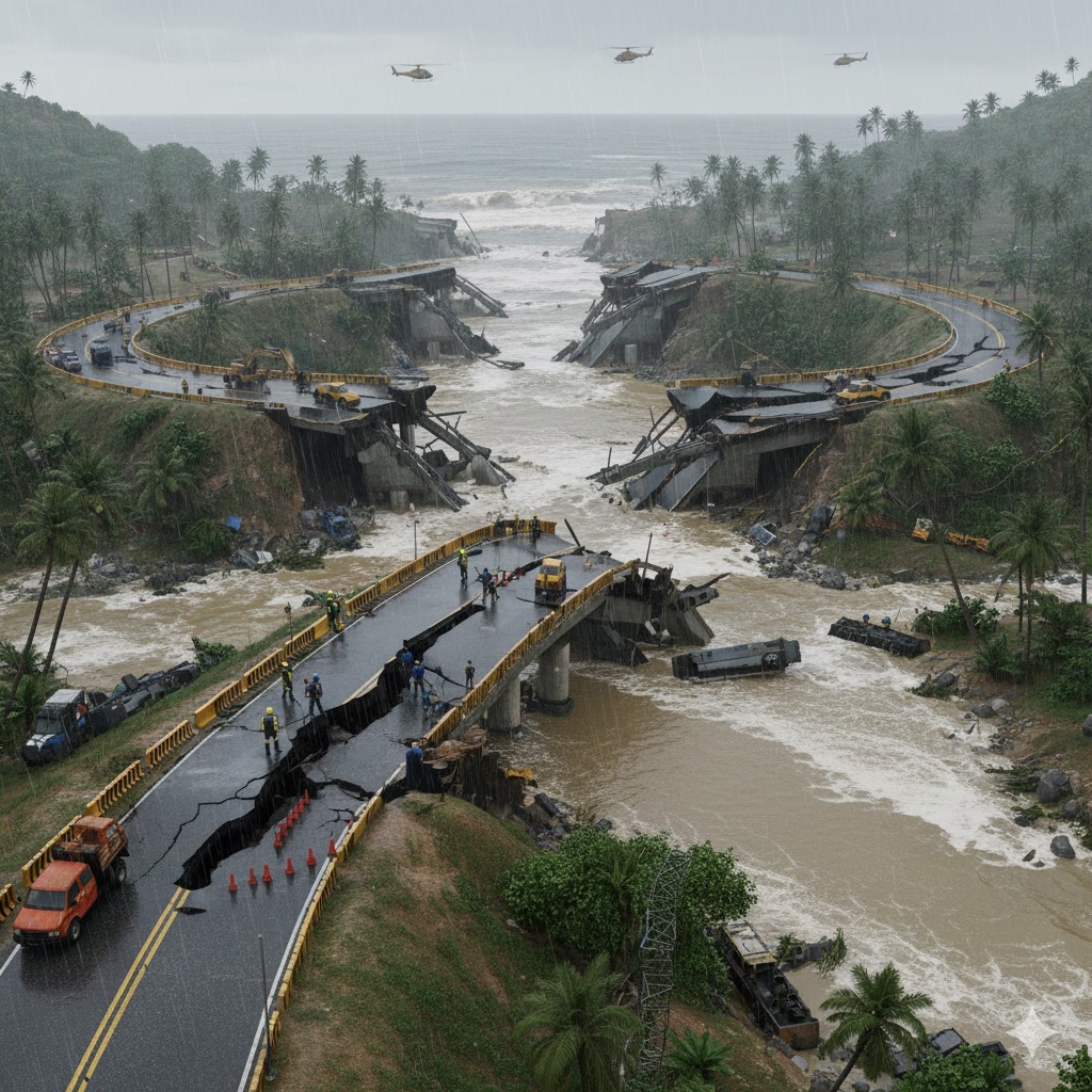 சீரற்ற காலநிலையால் 256 நெடுஞ்சாலைகள் மற்றும் 15 முக்கிய பாலங்கள் சேதம்