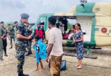 அனர்த்த உதவியில் ஈடுபட்ட ஹெலிகொப்டர் விபத்து