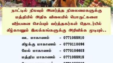 அனர்த்த நிலைமையில் பொருட்களை அதிக விலையில் விற்பவர்களுக்கு அரசு நடவடிக்கை எடுக்கும் தருணம்