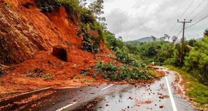 குறைந்தளவு மழை பெய்தால் நிலச்சரிவு அபாயம் குறித்து தேசிய கட்டட ஆராய்ச்சி நிறுவனம் வெளியிட்ட எச்சரிக்கை படம்