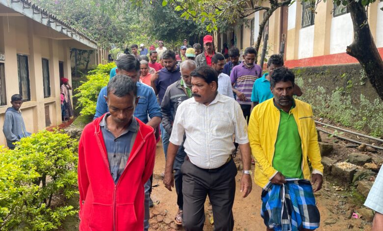 நுவரெலியாவில் பாதிக்கப்பட்ட மக்களை சந்தித்த அமைச்சர் சந்திரசேகர்!