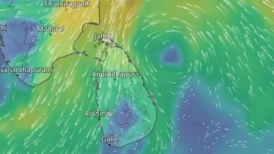 வங்காள விரிகுடாவில் உருவாகிய வலுக்குறைந்த வளிமண்டல மேலடுக்கு சுழற்சி வடக்கு மாகாணத்துக்கு அண்மையில்!