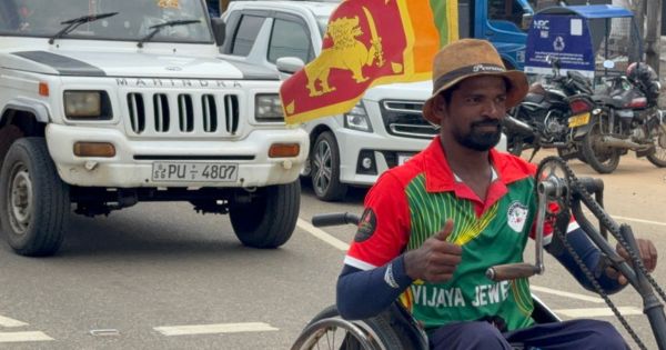 மாற்றுத்தினாளியின் சுற்றுப்பயணம் முல்லைத்தீவு வந்தடைந்தது!