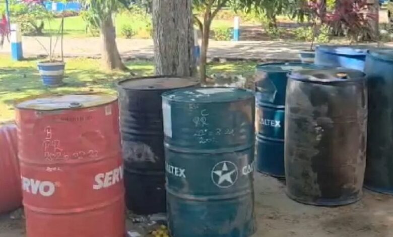 திருகோணமலையில் பதுக்கி வைக்கப்பட்டிருந்த 2ஆயிரம் லீற்றர் டீசல் மீட்பு!