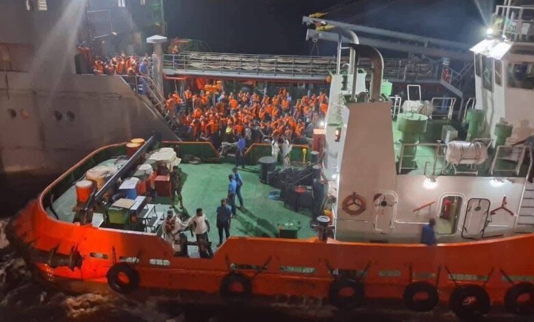 ஈரான் நாட்டு கப்பலிலிருந்த 204 பேரும் கொழும்பிற்கு