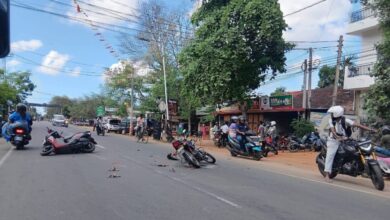 யாழ்.இணுவிலில் வாகன விபத்து: இருவர் படுகாயம்!