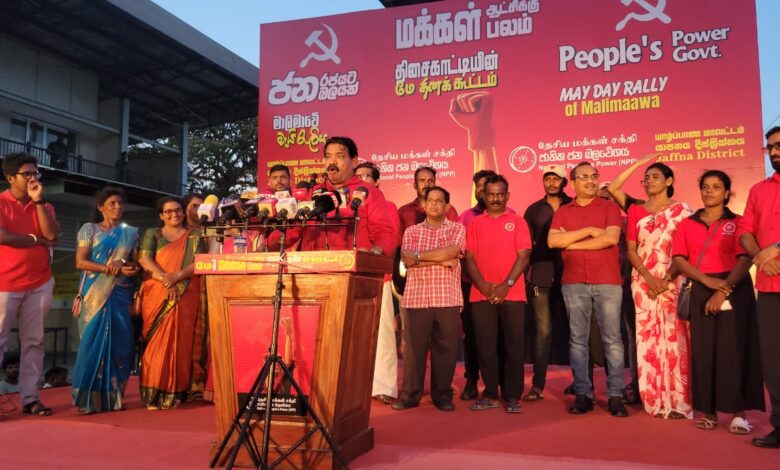 தேசிய மக்கள் சக்தியின் மே தின கூட்டம் யாழில்!