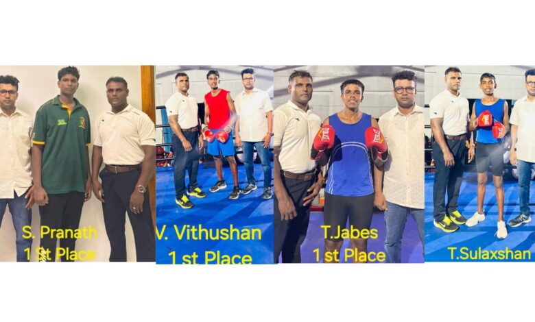 மாகாண மட்ட குத்துச் சண்டைப் போட்டியில் சென் பற்றிக்ஸ் கல்லூரிக்கு மூன்று தங்கமும், ஒரு வெள்ளியும்!