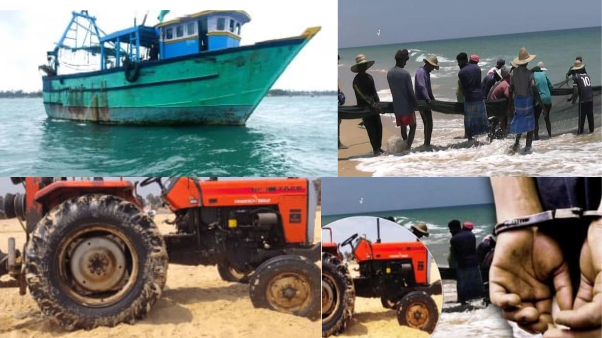 கட்டைக்காட்டுக் கடலில் சட்டவிரோத மீன்பிடியில் ஈடுபட்ட அறுவர் கைது!