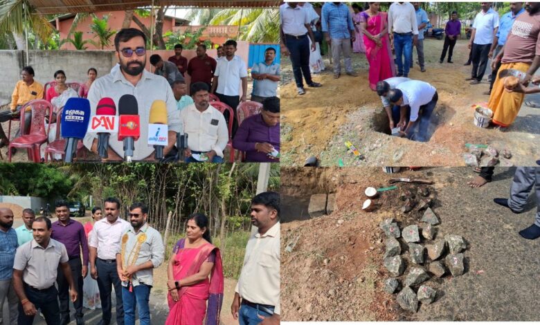 யாழ்.கல்வயலில் பாலத்துக்கு அடிக்கல் நாட்டி வைப்பு!