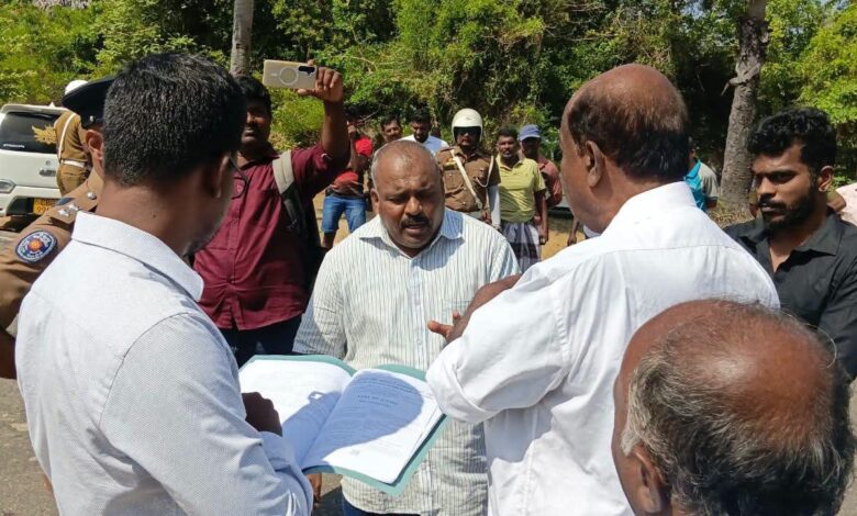 மருதங்கேணியில் இராணுவ தேவைக்காக காணி அளவீடு: மக்கள் எதிர்ப்பால் கைவிடப்பட்டது!