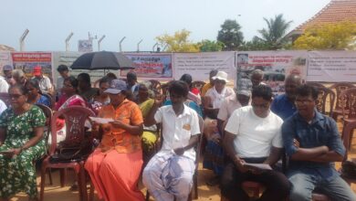 பலாலி மக்கள் காணிகளை விடுவிக்ககோரி 4 ஆவது ஞாயிறாகவும் போராட்டம்!