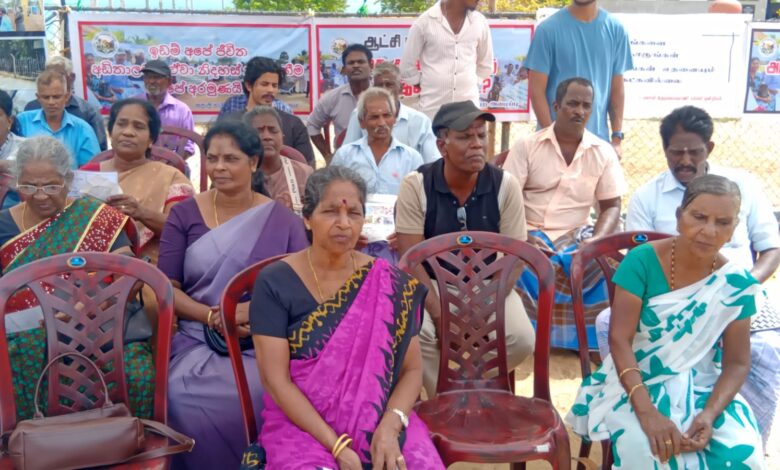 பலாலி காணி விடுவிப்பு போராட்டம் 8 ஆவது வாரமாக இன்றும் இடம்பெற்றது!